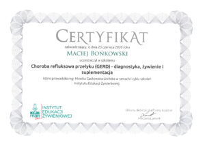 certyfikat
