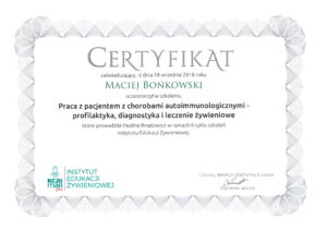certyfikat
