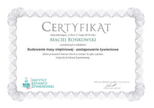 certyfikat